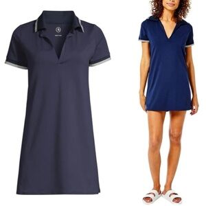 Navy Blue Polo Dress